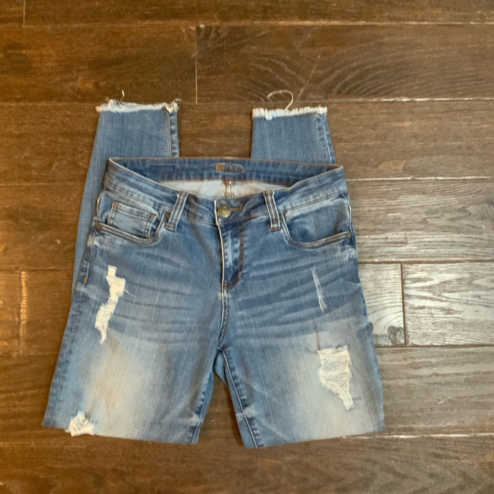 KUT from the Kloth Size 4 High Waisted Distressed Jeans